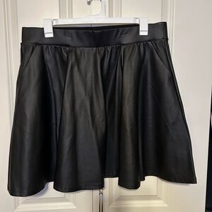 Torrid  Black Faux Leather Skirt